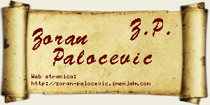 Zoran Paločević vizit kartica
